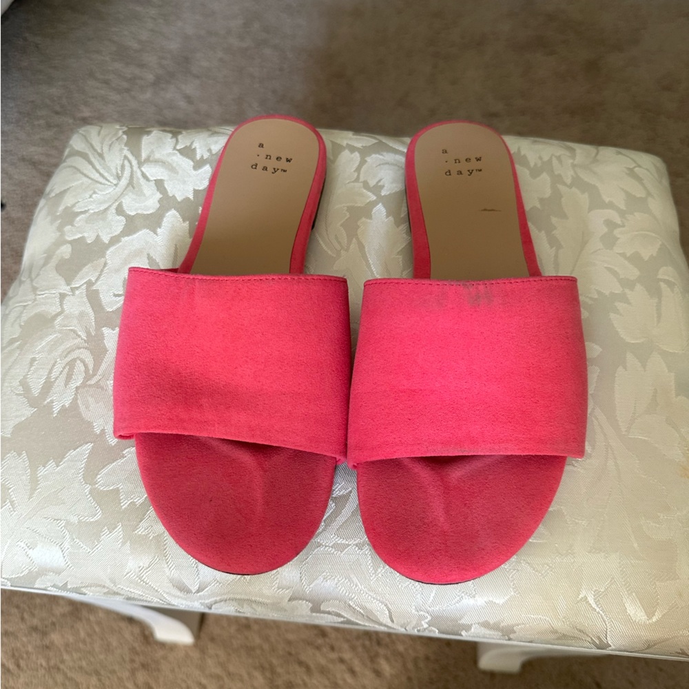 Hot pink sandals